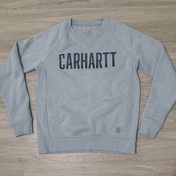 Carhartt Relaxed Fit Crewneck Sweatshirt – Gray (Size S) - Picture 1 of 3